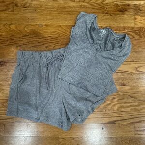 Athletic Works Gray Apparel. Shirt and shorts